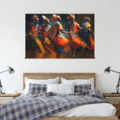 Toile La Danse des Masaï, Afrique (Insitu(Chambre))