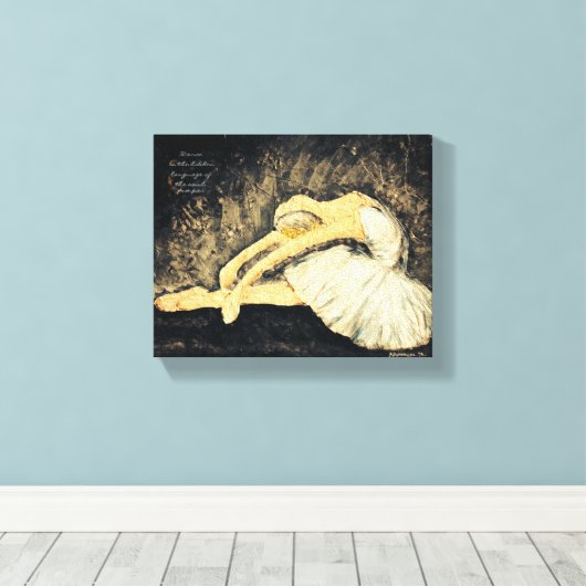 Toile La danse est le langage caché (Insitu (Plancher de Bois))