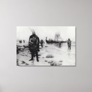 Toile La découverte de l'Amérique par Leif Eriksson