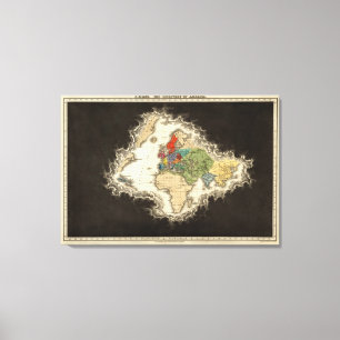 Toile La découverte de l'ANNONCE 1498 de l'Amérique