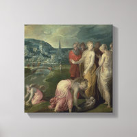 La découverte de Moïse (huile sur toile)