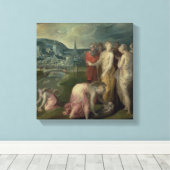 Toile La découverte de Moïse (huile sur toile) (Insitu (Plancher de Bois))