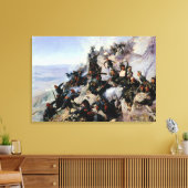 Toile La défense de l'aigle (Insitu(Salon))