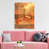 Toile La Dégustation de Cidre Rustique d'Automne (Insitu(Salon))