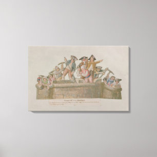Toile La démolition de la Bastille, juillet 1789