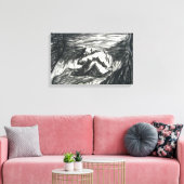 Toile La dépression seule dans une chambre sombre dessin (Insitu(Salon))