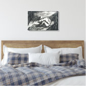 Toile La dépression seule dans une chambre sombre dessin (Insitu(Chambre))