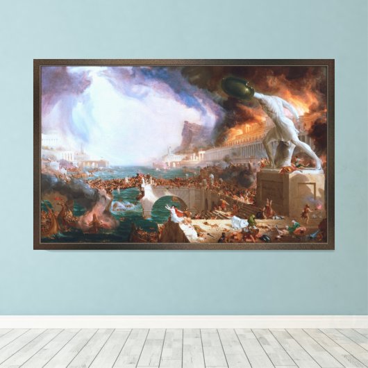 Toile La destruction du cours de l'Empire (Insitu (Plancher de Bois))