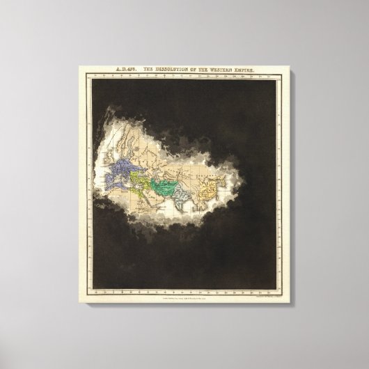 Toile La dissolution de l'Empire occidental 476 ap. (Recto)