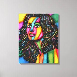 Toile La Dolce Espressione art original femme abstraite