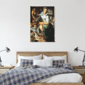 Toile La domestique de cuisine (avec Christ, Marie et Ma (Insitu(Chambre))