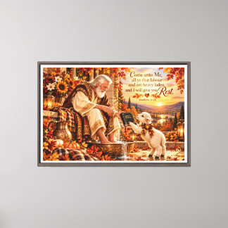 Toile La douce promesse d'Autumn Shepherd | Matthieu 11: