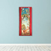 Toile La fable d'Aesop Le renard et les raisins (Insitu (Plancher de Bois))