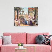 Toile La fabrication de la soie, gravée par J. Hinton (Insitu(Salon))