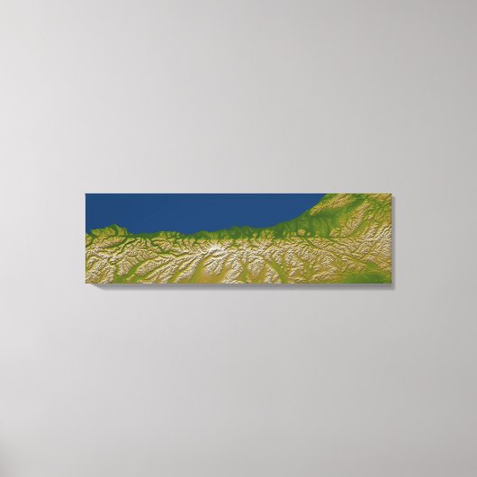 Toile La faille alpine le long de la côte ouest (Recto)