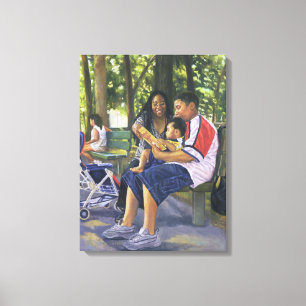 Toile La famille dans le parc 1999