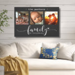 Toile La famille de collage photo moderne est tout<br><div class="desc">Ce magnifique tableau mural en toile présente un magnifique collage photo à trois images présentant des souvenirs chéris, orné du message sincère "La famille est tout". L'élégant design noir et blanc, combiné à un script exquis et à une typographie d'impression, crée une pièce sophistiquée et durable qui complètera n'importe quel...</div>