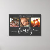 Toile La famille de collage photo moderne est tout (Recto)
