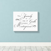 Toile La Famille Est L'Un Des Plus Grands Chefs-D'Oeuvre (Insitu (Plancher de Bois))