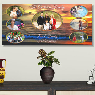 Toile La famille est tout Sunset 1577 Canvas Art Imprime