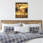 Toile La faune africaine Impala dans le lit de la rivièr (Insitu(Chambre))