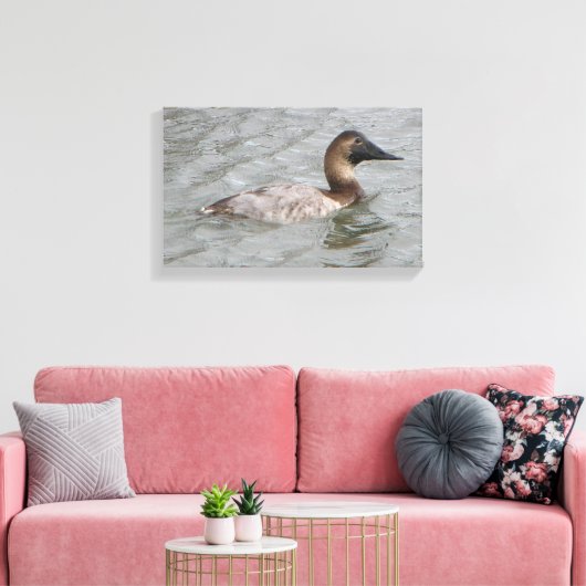 Toile La Femelle Canvasback Un Gros Canard De Plongée (Insitu(Salon))
