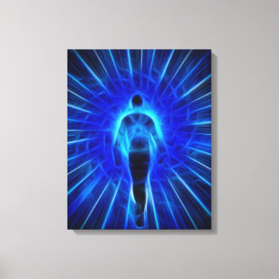 Toile La figure émerge de la lumière