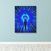 Toile La figure émerge de la lumière (Insitu (Plancher de Bois))