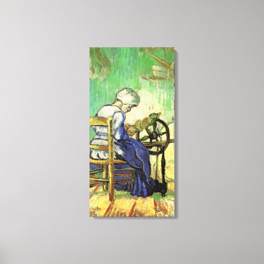 Toile La Fileuse de Vincent van Gogh (Recto)