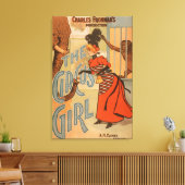 Toile La fille de cirque - Nourrir l'éléphant et le sing (Insitu(Salon))