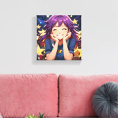 Toile La fille de manga (Insitu(Salon))