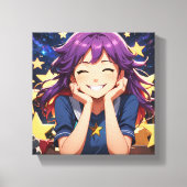 Toile La fille de manga (Recto)