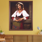 Toile La fille napolitaine par Hugues Merle (Insitu(Salon))