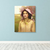 Toile La fille primitive (Insitu (Plancher de Bois))