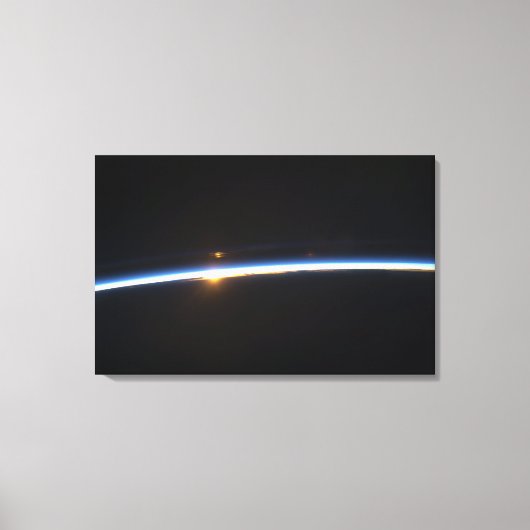 Toile La fine ligne de l'atmosphère terrestre (Recto)