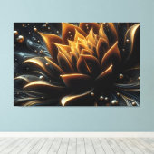 Toile La floraison dorée dans les profondeurs du crépusc (Insitu (Plancher de Bois))