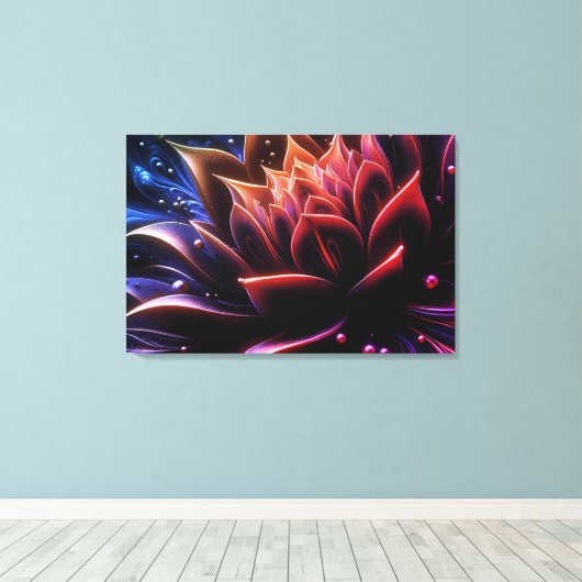 Toile La floraison dorée dans les profondeurs du crépusc (Insitu (Plancher de Bois))