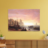 Toile La flotte de pêche d'Albert Bierstadt (Insitu(Salon))