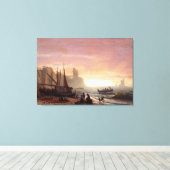 Toile La flotte de pêche d'Albert Bierstadt (Insitu (Plancher de Bois))