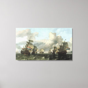 Toile La flotte néerlandaise de la compagnie de l'Inde,