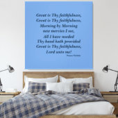 Toile La foi chrétienne Mur Art Grand est ta foi (Insitu(Chambre))