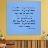 Toile La foi chrétienne Mur Art Grand est ta foi (Insitu(Salon))