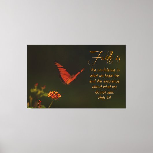 Toile La foi est...Écriture Inspirante (Recto)