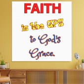 Toile La foi est le GPS Stretched Canvas Print (Insitu(Salon))