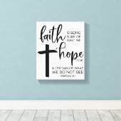 Toile La foi est sûre de ce que nous espérons pour... (Insitu (Plancher de Bois))