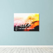 Toile La foi peut rendre Miracles Grunge Cliff Abstrait (Insitu (Plancher de Bois))