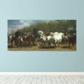 Toile "La Foire du Cheval" de Rosa Bonheur (Insitu (Plancher de Bois))