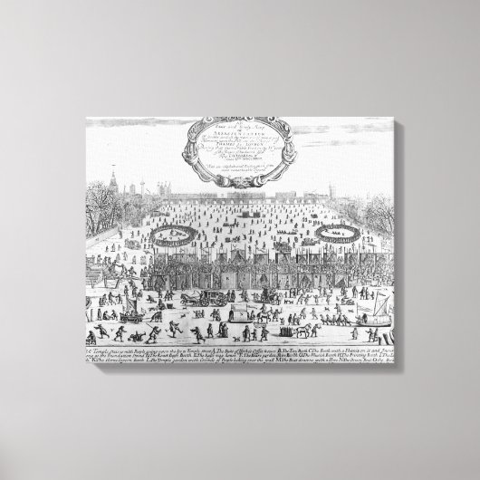 Toile La Foire du Frost de l'hiver de la Tamise (Recto)