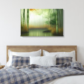 Toile La forêt de Bamboo | Peinture chinoise traditionne (Insitu(Chambre))
