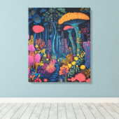 Toile La forêt de champignons est magique (Insitu (Plancher de Bois))